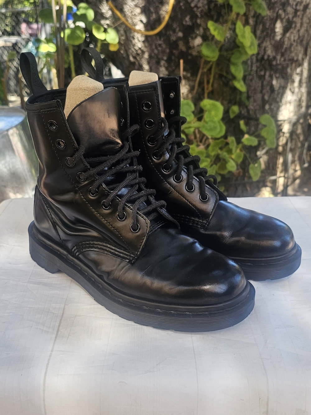 Dr. Martens Black Leather Lace-Up Ankle Boots